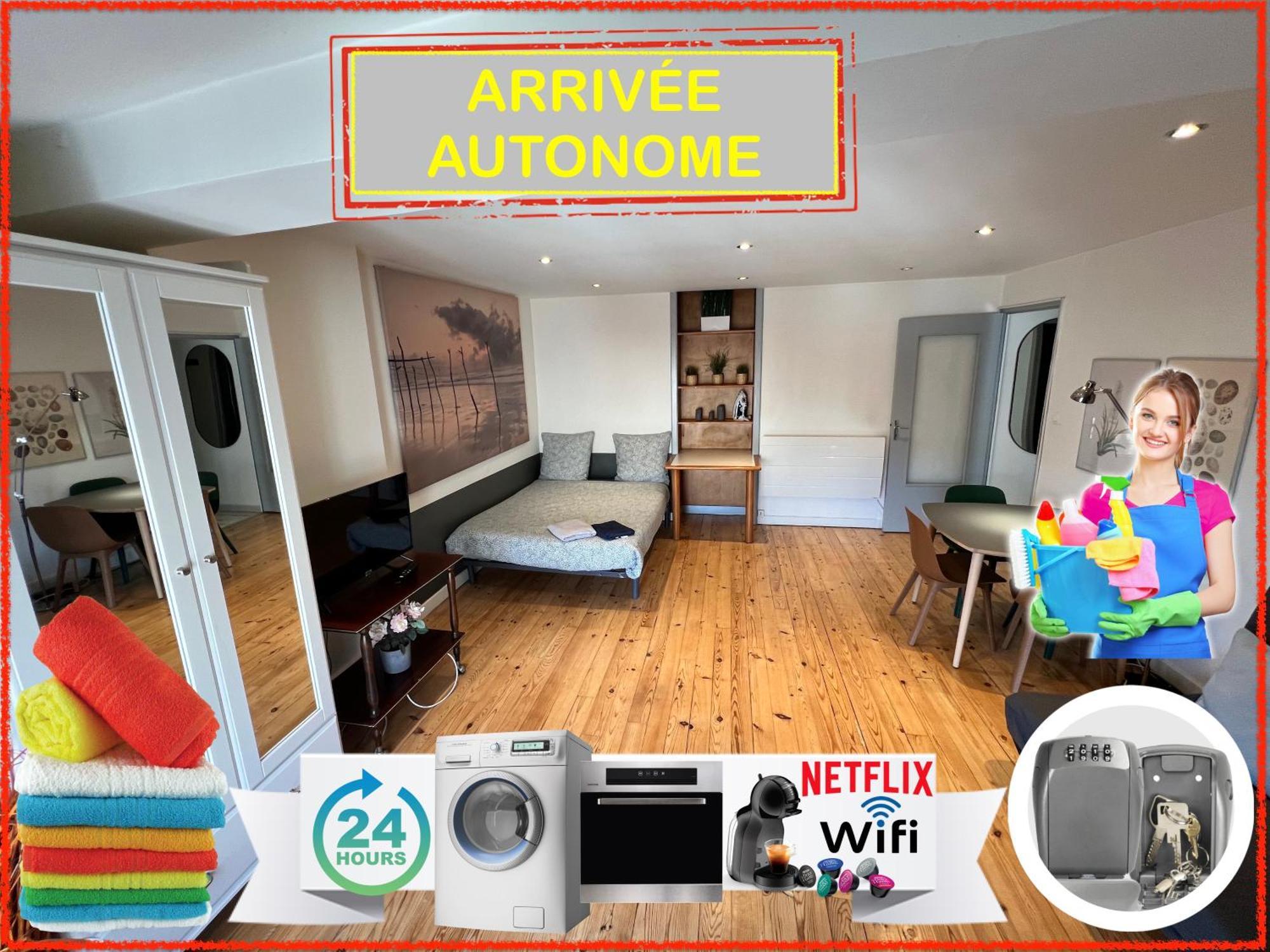 생테티엔 018 Chic & Cosy F1 41M2 Hypercentre Wifi Smart Tv Netflix 아파트 외부 사진